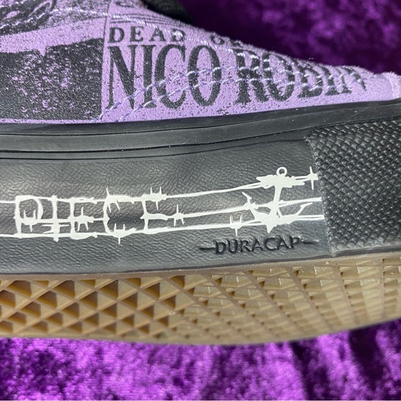 VANS x One Piece Skate Old Skool Shoes Mens 7 Purple GUC - Picture 5 of 14